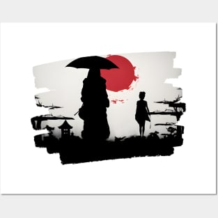 sunset japan Posters and Art